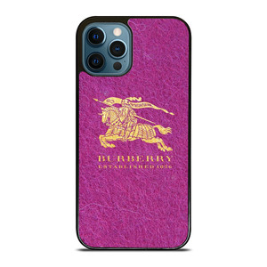 BURBERRY LOGO PINK iPhone 12 Pro Max Case Cover BURBERRY LOGO PINK iPhone 12 Pro Max Case Cover