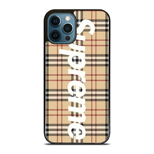 BURBERRY X SUPREME 2 iPhone 12 Pro Max Case Cover