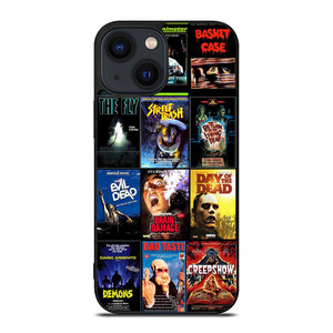 HORROR MOVIES POSTER COLLAGE iPhone 14 Plus Case Cover HORROR MOVIES POSTER COLLAGE iPhone 14 Plus Case Cover