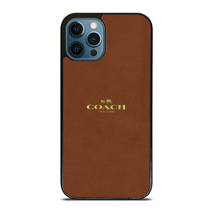 COACH NEW YORK LOGO ICON BROWN iPhone 12 Pro Max Case Cover COACH NEW YORK LOGO ICON BROWN iPhone 12 Pro Max Case Cover