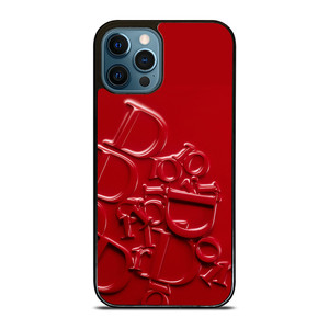 DIOR RED EMBOSS EMBLEM iPhone 12 Pro Max Case Cover DIOR RED EMBOSS EMBLEM iPhone 12 Pro Max Case Cover