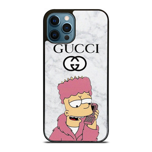 GUCCI BART SIMPSONS MARBLE iPhone 12 Pro Max Case Cover