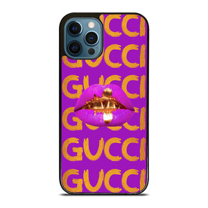 GUCCI GOLDEN PINK LIP iPhone 12 Pro Max Case Cover