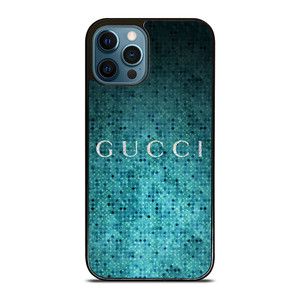 GUCCI LOGO BLUE POLKADOTS iPhone 12 Pro Max Case Cover
