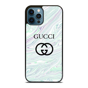 GUCCI LOGO EMBLEM ON BLUE LIQUID iPhone 12 Pro Max Case Cover GUCCI LOGO EMBLEM ON BLUE LIQUID iPhone 12 Pro Max Case Cover