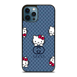 GUCCI LOGO HELLO KITTY BLUE iPhone 12 Pro Max Case Cover GUCCI LOGO HELLO KITTY BLUE iPhone 12 Pro Max Case Cover