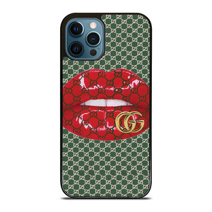 GUCCI LOGO PATTERN LIPS ICON iPhone 12 Pro Max Case Cover