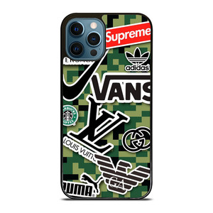 GUCCI LV NIKE VERSACE SUPREME ADIDAS LOGO iPhone 12 Pro Max Case Cover GUCCI LV NIKE VERSACE SUPREME ADIDAS LOGO iPhone 12 Pro Max Case Cover