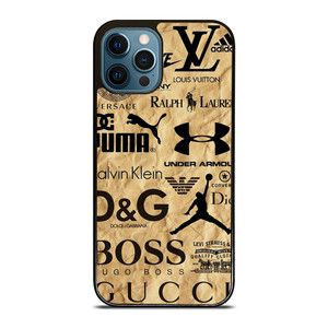 GUCCI NIKE VERSACE LOUIS VUITTON LV DIOR GOLDEN LOGO iPhone 12 Pro Max Case Cover GUCCI NIKE VERSACE LOUIS VUITTON LV DIOR GOLDEN LOGO iPhone 12 Pro Max Case Cover