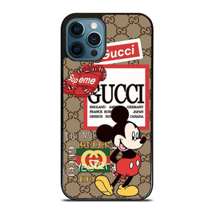 GUCCI X SUPREME X DISNEY MICKEY MOUSE ICON iPhone 12 Pro Max Case Cover GUCCI X SUPREME X DISNEY MICKEY MOUSE ICON iPhone 12 Pro Max Case Cover