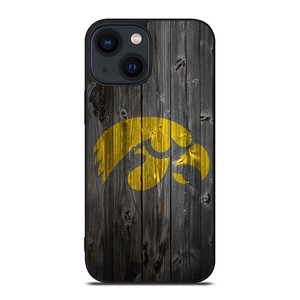 IOWA HAWKEYES WOOD LOGO iPhone 14 Plus Case Cover IOWA HAWKEYES WOOD LOGO iPhone 14 Plus Case Cover