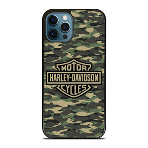 HARLEY DAVIDSON MOTORCYCLES LOGO COMPANY CAMO iPhone 12 Pro Max Case Cover