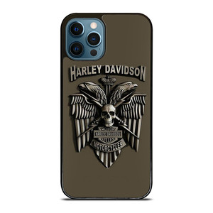 HARLEY DAVIDSON MOTORCYCLES LOGO METAL iPhone 12 Pro Max Case Cover