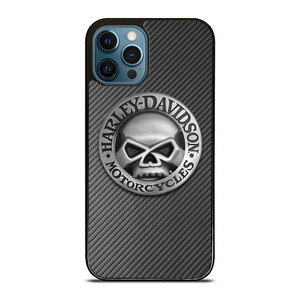 HARLEY DAVIDSON MOTORCYCLES SKULL LOGO CARBON iPhone 12 Pro Max Case Cover HARLEY DAVIDSON MOTORCYCLES SKULL LOGO CARBON iPhone 12 Pro Max Case Cover