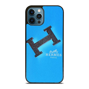 HERMES LOGO FASHION BLUE iPhone 12 Pro Max Case Cover HERMES LOGO FASHION BLUE iPhone 12 Pro Max Case Cover