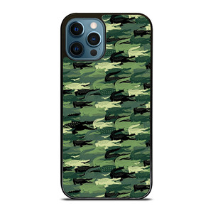 LACOSTE CAMO LOGO iPhone 12 Pro Max Case Cover LACOSTE CAMO LOGO iPhone 12 Pro Max Case Cover