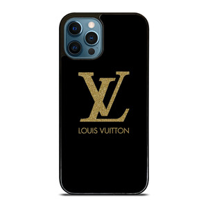 LOUIS VUITTON LV LOGO BLACK GOLD iPhone 12 Pro Max Case Cover LOUIS VUITTON LV LOGO BLACK GOLD iPhone 12 Pro Max Case Cover
