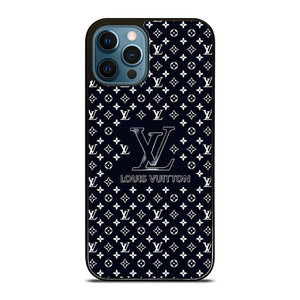 LOUIS VUITTON LV LOGO PATTERN NAVY iPhone 12 Pro Max Case Cover LOUIS VUITTON LV LOGO PATTERN NAVY iPhone 12 Pro Max Case Cover