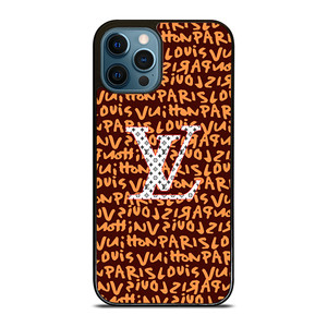 LOUIS VUITTON LV PARIS PATTERN LOGO BROWN iPhone 12 Pro Max Case Cover