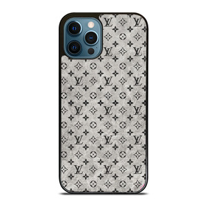 LOUIS VUITTON PATTERN GRAY iPhone 12 Pro Max Case Cover LOUIS VUITTON PATTERN GRAY iPhone 12 Pro Max Case Cover