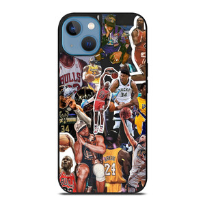 NBA BASKETBALL LEGENDS COLLAGE iPhone 13 Case Cover NBA BASKETBALL LEGENDS COLLAGE iPhone 13 Case Cover