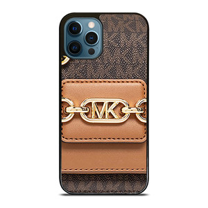MICHAEL KORS MK LOGO BROWN SHOULDER BAG iPhone 12 Pro Max Case Cover