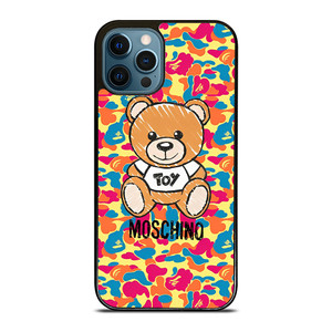 MOSCHINO X BAPE CAMO iPhone 12 Pro Max Case Cover
