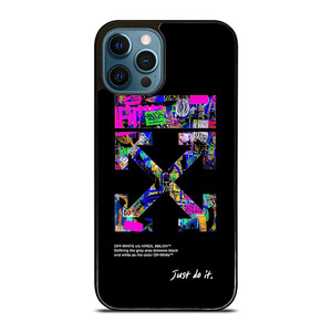 OFF WHITE LOGO JUST DO IT NIKE iPhone 12 Pro Max Case Cover OFF WHITE LOGO JUST DO IT NIKE iPhone 12 Pro Max Case Cover