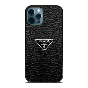 PRADA MILANO BLACK LEATHER iPhone 12 Pro Max Case Cover PRADA MILANO BLACK LEATHER iPhone 12 Pro Max Case Cover