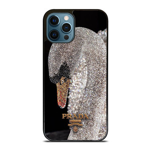PRADA MILANO LOGO DIAMOND SWAN iPhone 12 Pro Max Case Cover PRADA MILANO LOGO DIAMOND SWAN iPhone 12 Pro Max Case Cover