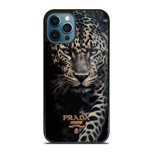 PRADA MILANO LOGO LEOPARD iPhone 12 Pro Max Case Cover PRADA MILANO LOGO LEOPARD iPhone 12 Pro Max Case Cover