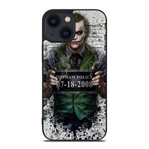 JOKER HEATH LEDGER MUGSHOT iPhone 14 Plus Case Cover JOKER HEATH LEDGER MUGSHOT iPhone 14 Plus Case Cover
