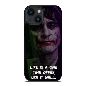 JOKER JOAQUIN PHOENIX QUOTES iPhone 14 Plus Case Cover JOKER JOAQUIN PHOENIX QUOTES iPhone 14 Plus Case Cover