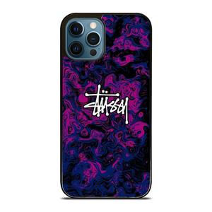STUSSY PURPLE LOGO iPhone 12 Pro Max Case Cover