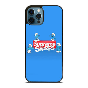 SUPREME AND THE SMURFS iPhone 12 Pro Max Case Cover SUPREME AND THE SMURFS iPhone 12 Pro Max Case Cover