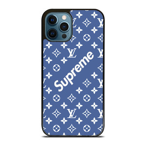 SUPREME LOUIS VUITTON BLUE iPhone 12 Pro Max Case Cover
