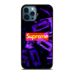 SUPREME PURPLE CASSETTE GLITCH iPhone 12 Pro Max Case Cover SUPREME PURPLE CASSETTE GLITCH iPhone 12 Pro Max Case Cover