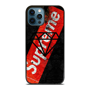 SUPREME X DIAMOND SUPPLY CO BLACK iPhone 12 Pro Max Case Cover SUPREME X DIAMOND SUPPLY CO BLACK iPhone 12 Pro Max Case Cover