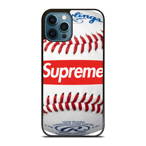SUPREME X RAWLINGS BASEBALL iPhone 12 Pro Max Case Cover