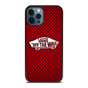 VANS OFF THE WALL SKATER RED CARBON iPhone 12 Pro Max Case Cover