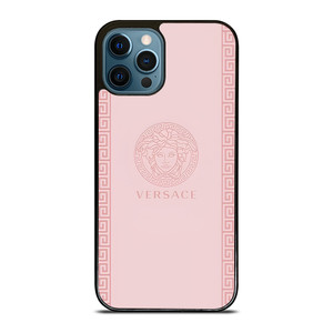 VERSACE LOGO EMBLEM PINK iPhone 12 Pro Max Case Cover VERSACE LOGO EMBLEM PINK iPhone 12 Pro Max Case Cover