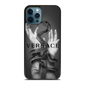 VERSACE LOGO SNAKE AND HANDS iPhone 12 Pro Max Case Cover VERSACE LOGO SNAKE AND HANDS iPhone 12 Pro Max Case Cover