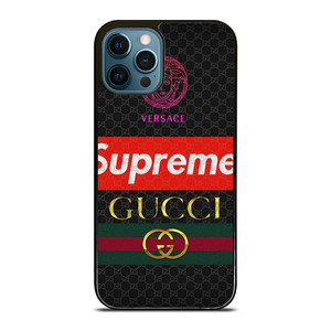 VERSACE SUPREME GUCCI LUXURY LOGO iPhone 12 Pro Max Case Cover