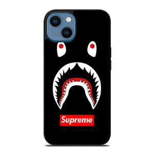 BAPE CAMO SHARK SUPREME BLACK iPhone 14 Case Cover BAPE CAMO SHARK SUPREME BLACK iPhone 14 Case Cover