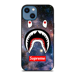 BAPE CAMO SHARK SUPREME NEBULA iPhone 14 Case Cover