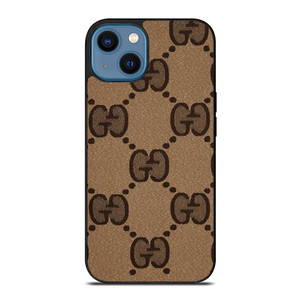 BROWN GUCCI LOGO PATTERN ICON iPhone 14 Case Cover BROWN GUCCI LOGO PATTERN ICON iPhone 14 Case Cover