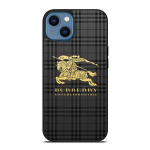 BURBERRY LONDON BLACK PATTERN iPhone 14 Case Cover BURBERRY LONDON BLACK PATTERN iPhone 14 Case Cover