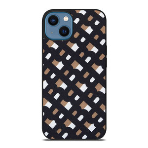 BURBERRY LONDON LOGO FABRIC PATTERN iPhone 14 Case Cover