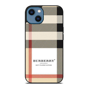 BURBERRY LONDON PATTERN LOGO iPhone 14 Case Cover BURBERRY LONDON PATTERN LOGO iPhone 14 Case Cover