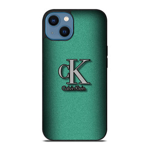 CALVIN CLEIN CK LOGO GREEN iPhone 14 Case Cover